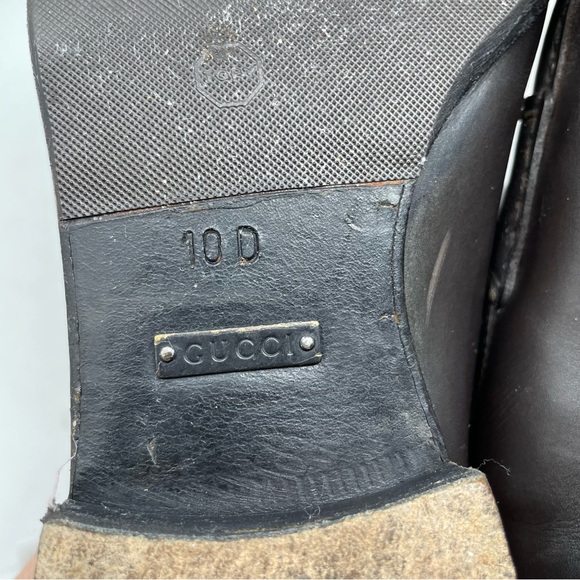 Gucci Brown Leather Men's Loafers 10D - Picture 14 of 15